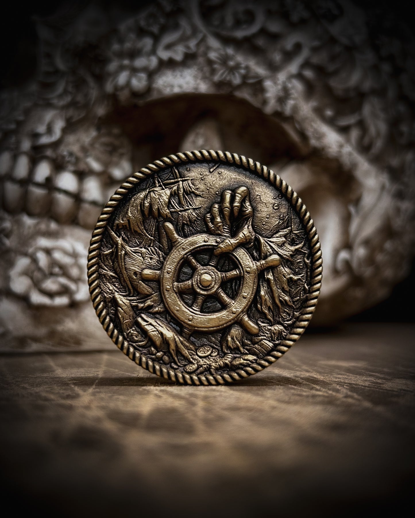 Kraken’s Revenge Coin – Limited Edition Brass Collectible | Nautical Gift | Christmas Gift
