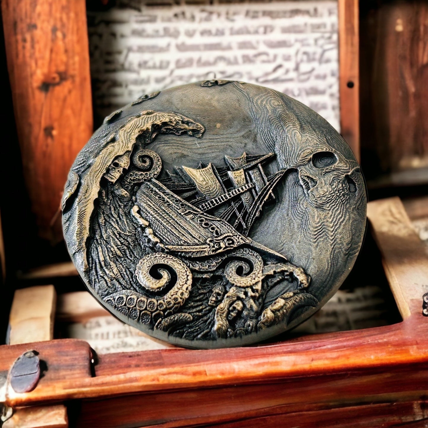 The End – Double-Sided Deep Relief Pirate Coin
