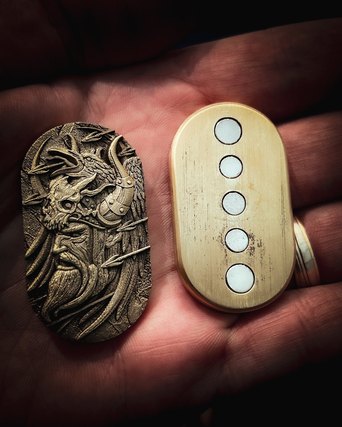 Viking Relic Fidget Pill – Double-Sided Magnetic EDC