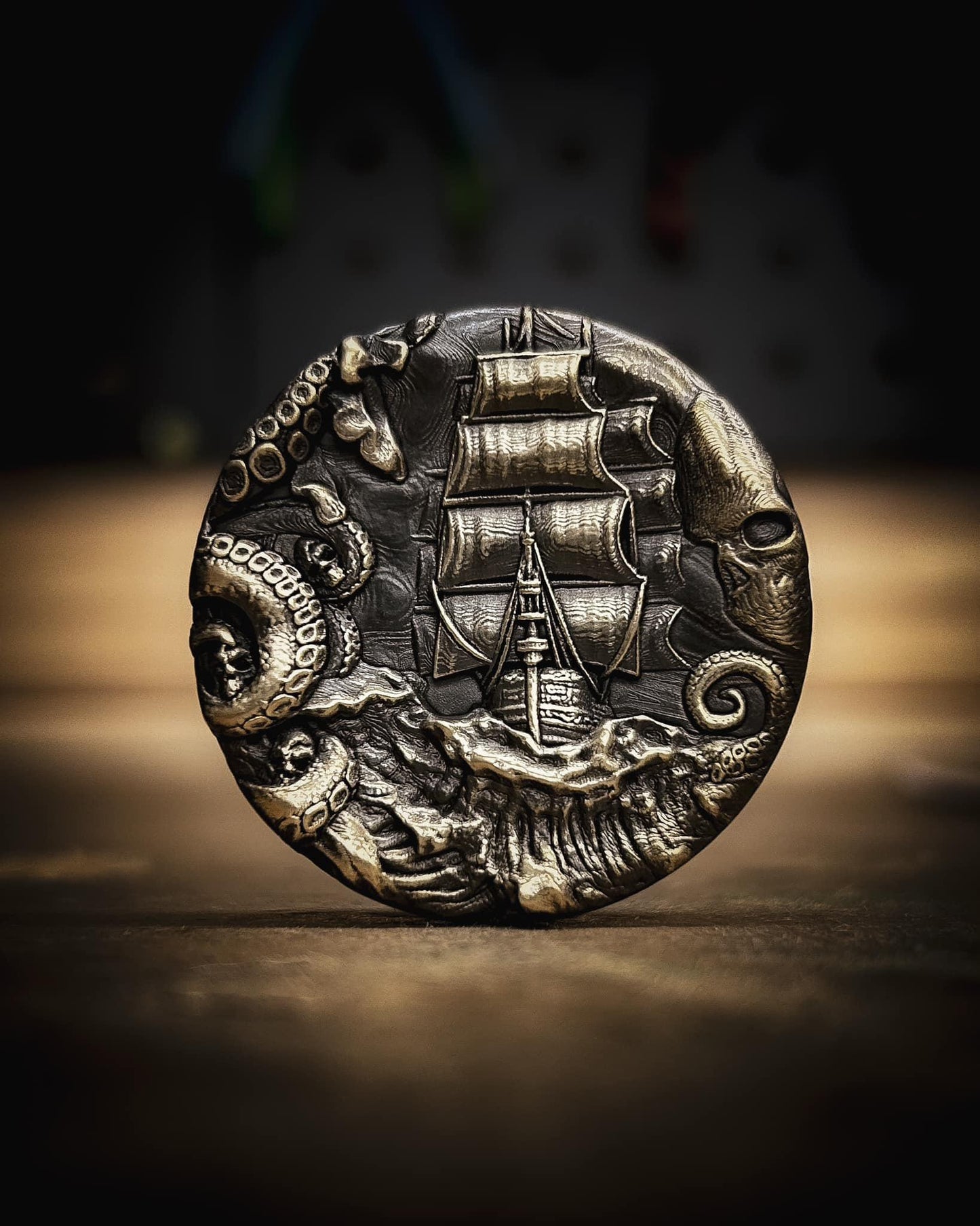 The End V2 – Double-Sided Solid Brass Pirate Coin