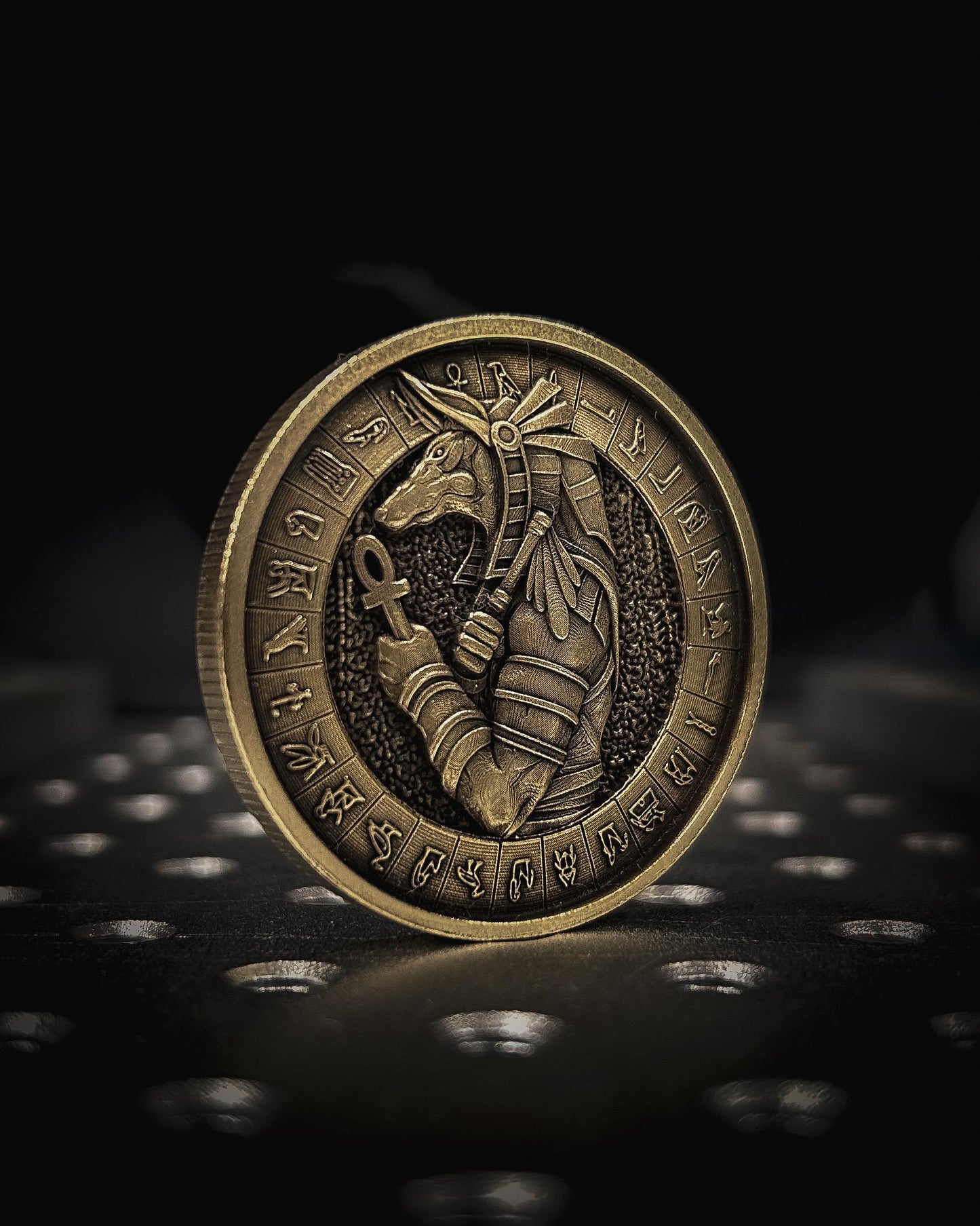 Anubis Coin – Double-Sided Egyptian Mythology Token