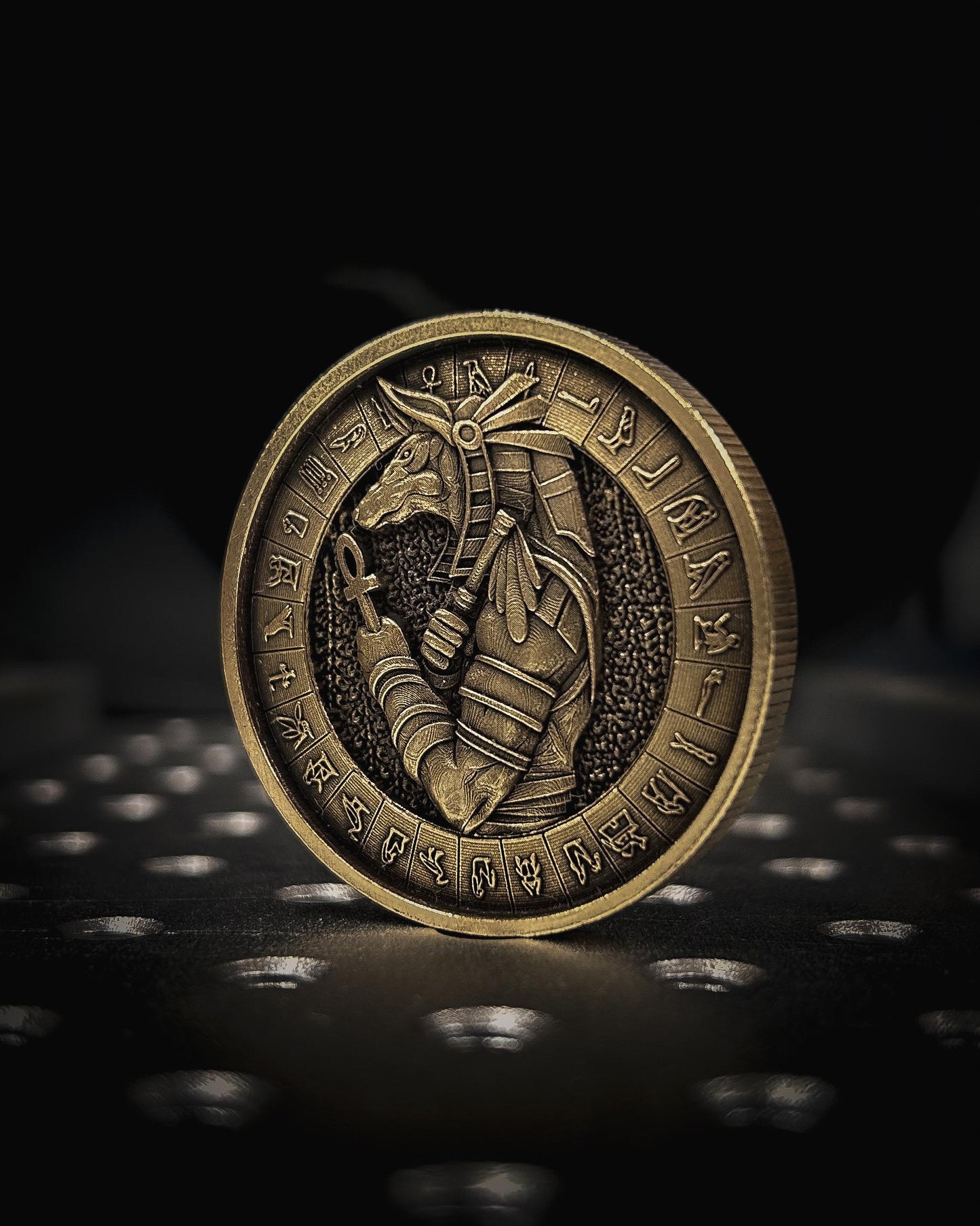 Anubis Coin – Double-Sided Egyptian Mythology Token