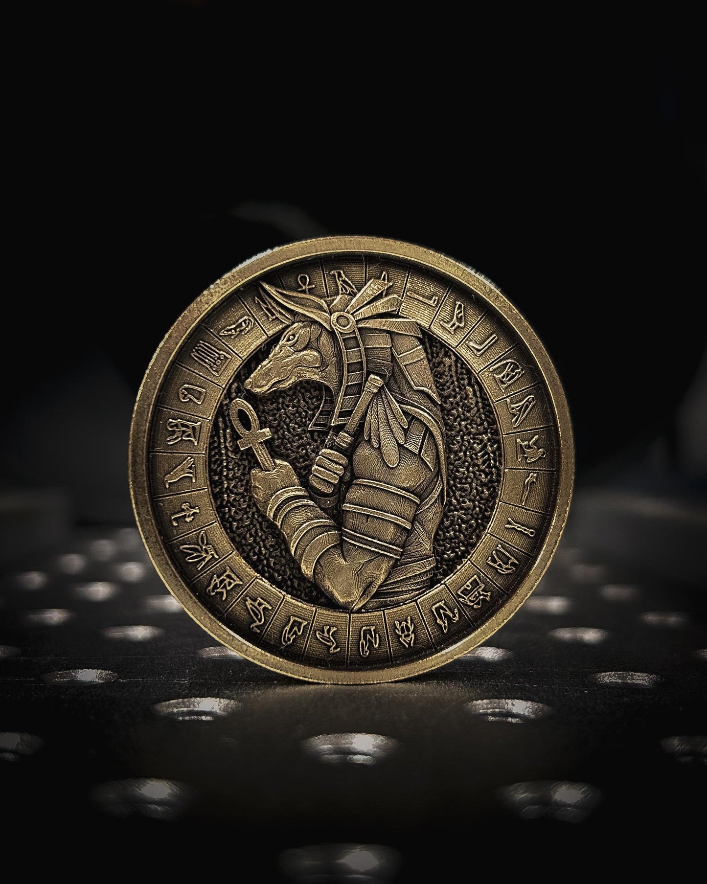 Anubis Coin – Double-Sided Egyptian Mythology Token