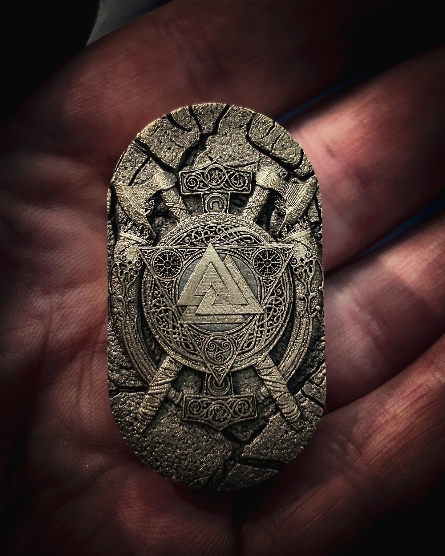 Viking Relic Fidget Pill – Double-Sided Magnetic EDC