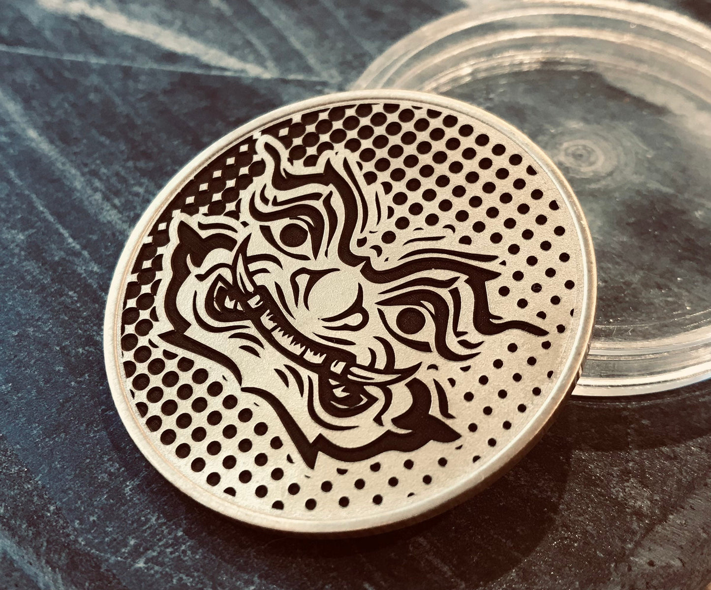 Japanese Oni Mask EDC Coin