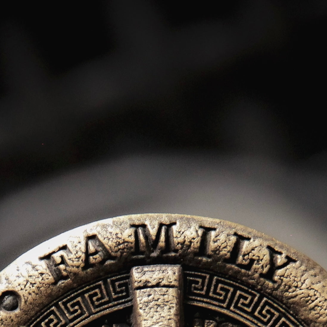Spartan EDC Coin – Strength, Family, Courage