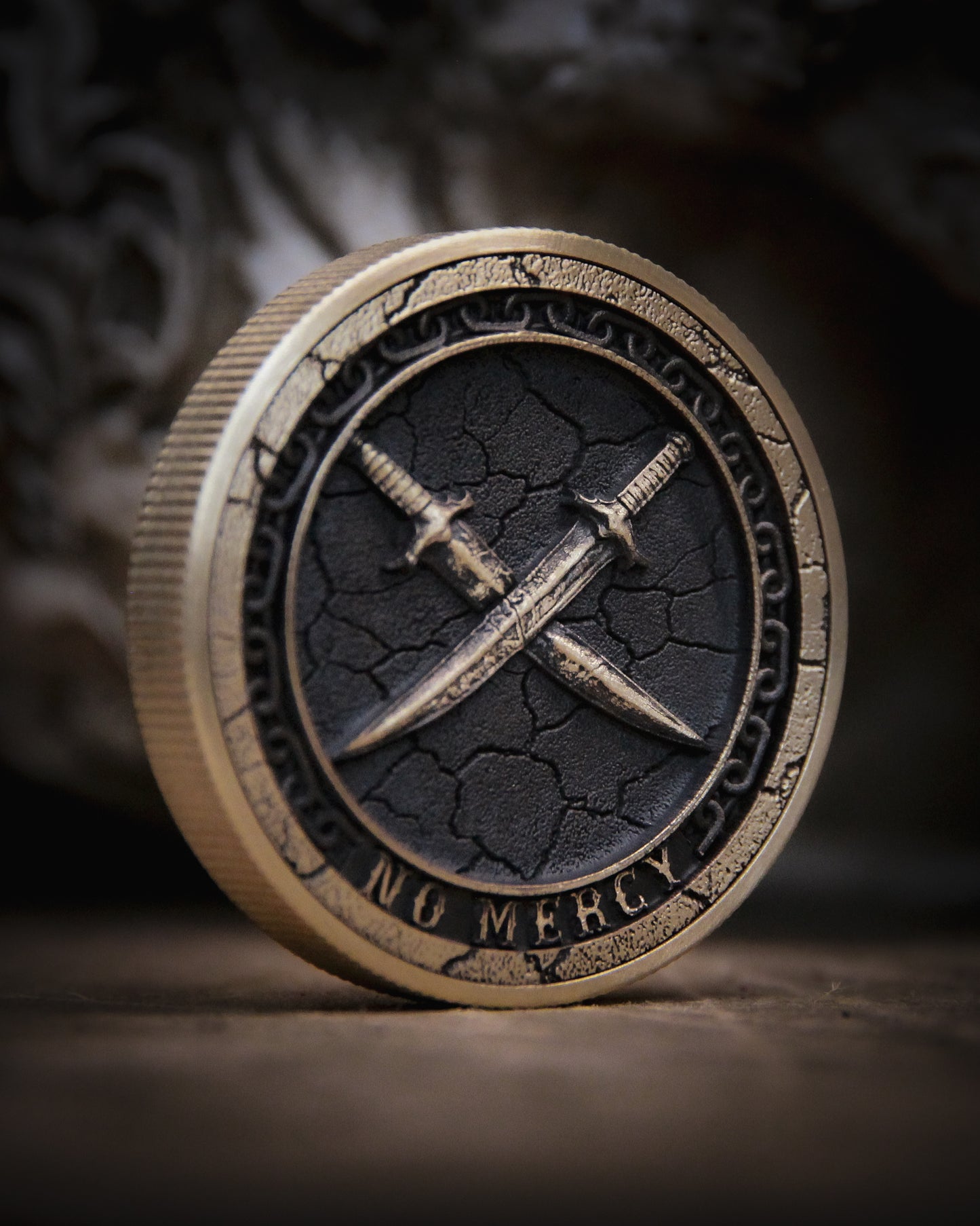 NO MERCY – Limited Brass EDC Coin (20 Made)