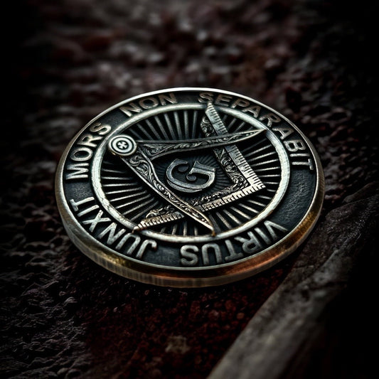 Freemasonry EDC worry coin