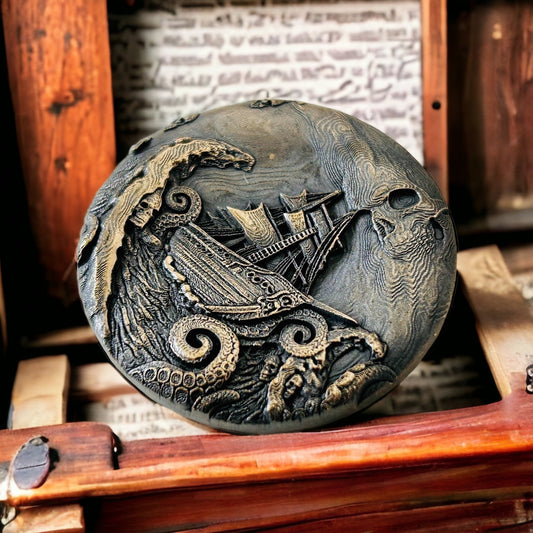 The End – Double-Sided Deep Relief Pirate Coin