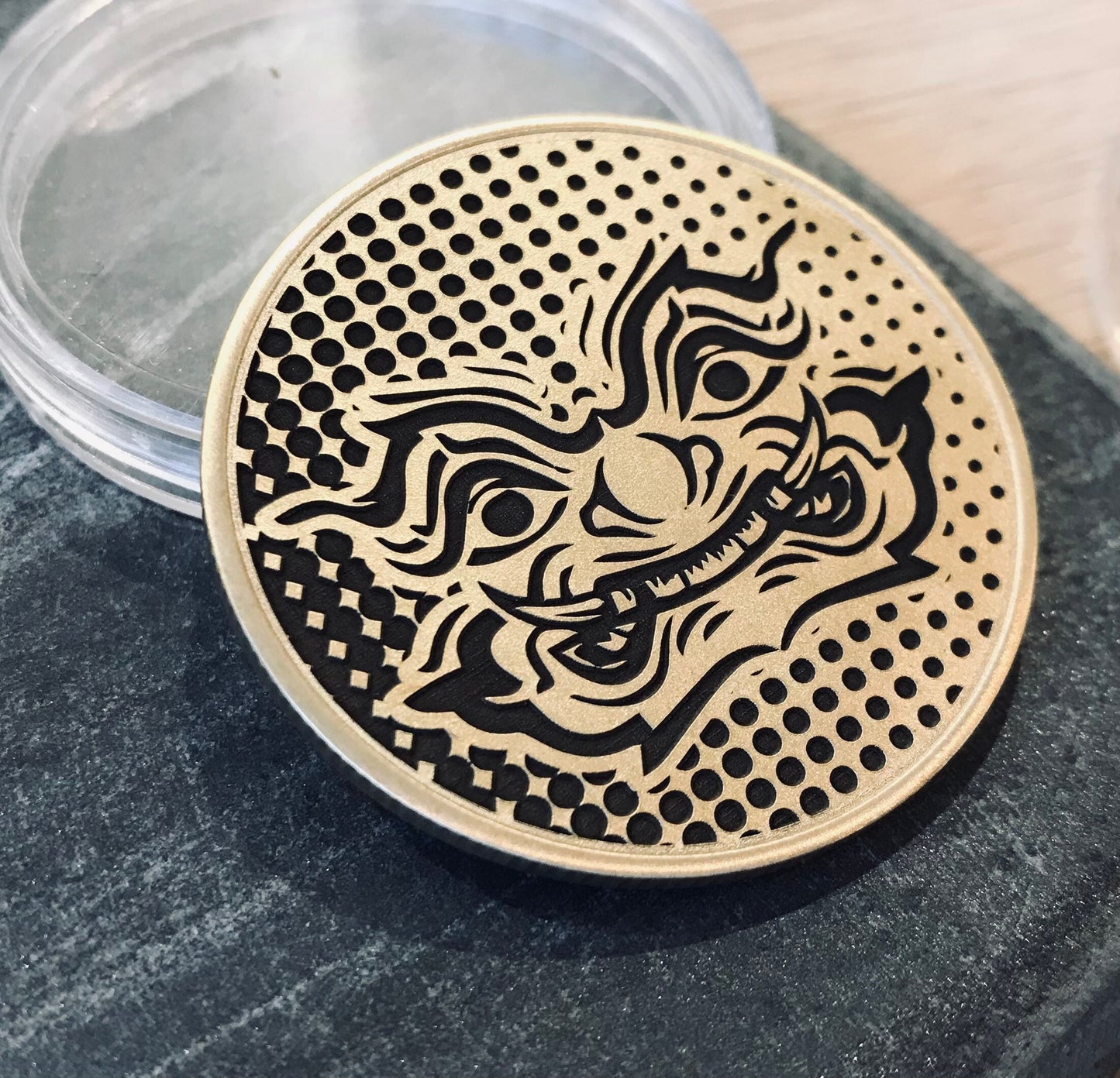 Japanese Oni Mask EDC Coin