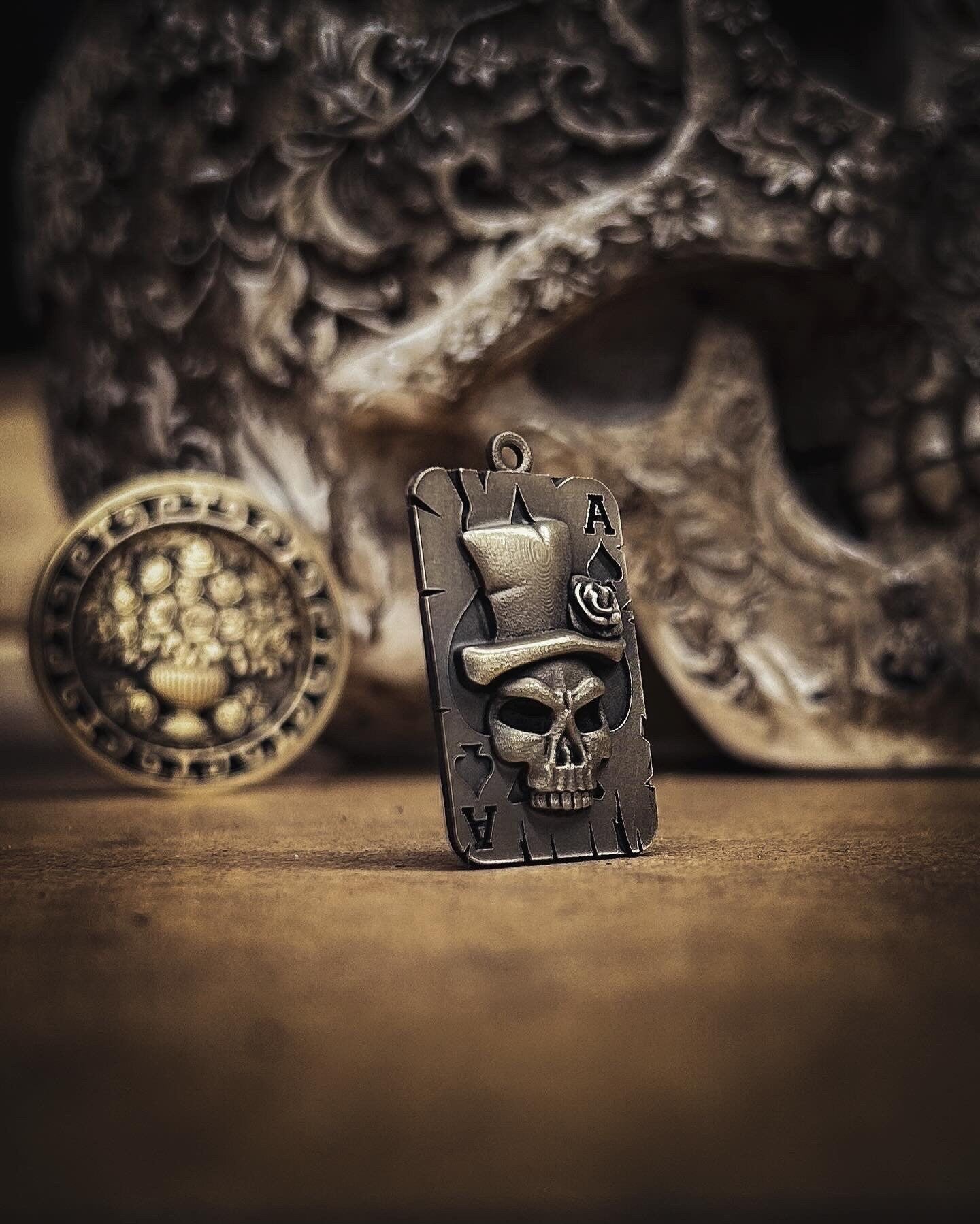 Ace Skull Pendant