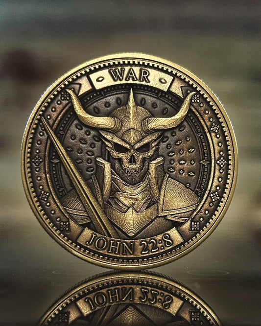 War EDC challenge coin