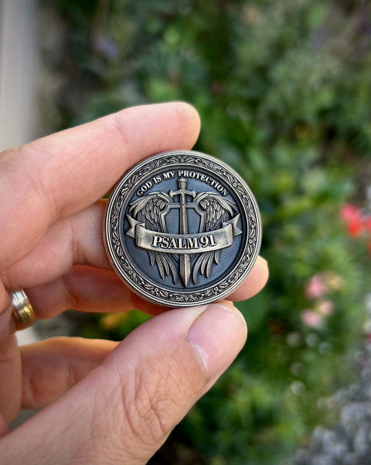 Psalm 91 Protection Coin – Jesus Christ