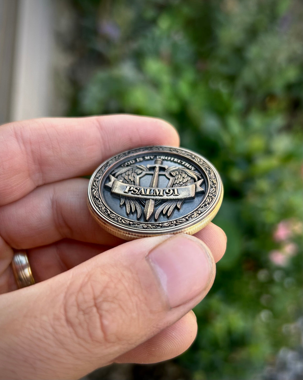 Psalm 91 Protection Coin – Jesus Christ