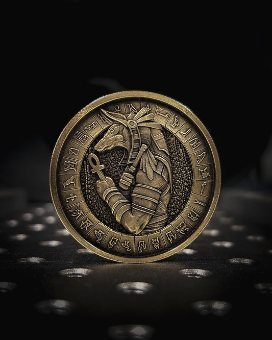 Anubis Coin – Double-Sided Egyptian Mythology Token